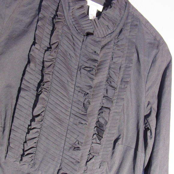 🦄 J Crew Ruffle Button Down Blouse - Picture 2 of 5